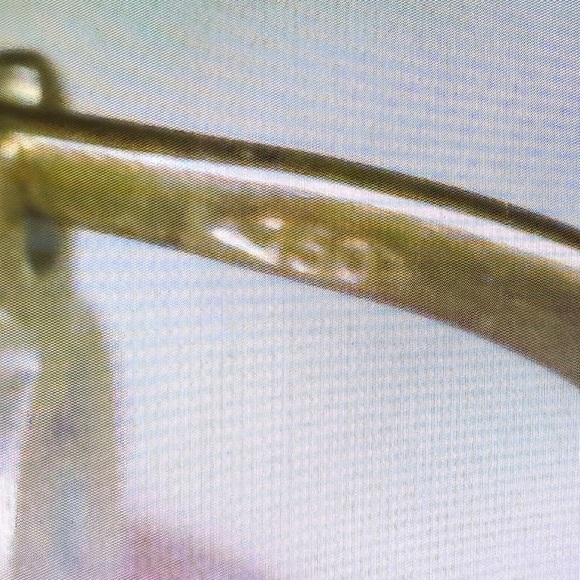 Vintage Italian Vermeil Silver Woven Hoop Earrings with 18K (750) Latch - Picture 7 of 8